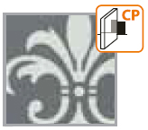 Прозрачное стекло с матовым узором (тип CP)