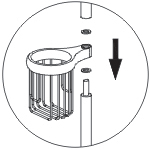 Напольная стойка WasserKRAFT (ВассерКРАФТ) K-1264 с аксессуарами для ванной комнаты или туалета