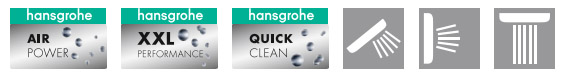 Душевая панель Hansgrohe (Хансгрое) Pharo (Фаро) Lift 2 M20 26871000 для ванной комнаты и душа