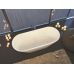 Овальная ванна Alpen Bergamo 169*70 см из литого мрамора