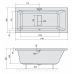 Прямоугольная акриловая ванна Alpen (Альпен) Marlene 170*80 для ванной комнаты