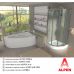 Асимметричная акриловая ванна Alpen (Альпен) Terra (Терра) 140*95 для ванной комнаты