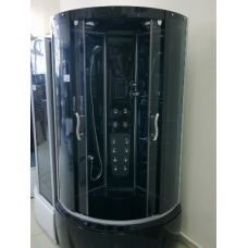 Полукруглая душевая кабина Ammari (Аммари) AM-117 Black 90*90 см для ванной комнаты