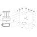 Прямоугольная душевая кабина Appollo (Апполло) A-0734 171*82 см с парогенератором и гидромассажем для ванной комнаты