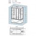 Прямоугольная душевая кабина Appollo (Апполло) TS-170WB 171*83 см с парогенератором и гидромассажем для ванной комнаты