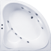 Угловая акриловая ванна Bas (Бас) Мега (Mega) 160*160 для ванной комнаты