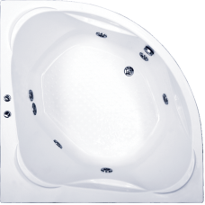 Угловая акриловая ванна Bas (Бас) Риола (Riola) 135*135 см для ванной комнаты