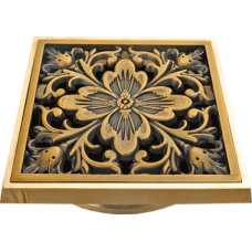 Дизайнерский душевой трап Bronze de Luxe Цветок 21975 для ванной комнаты