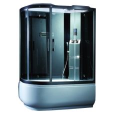Асимметричная душевая кабина CRW (ЦРВ) AE035 150*85 см с парогенератором для ванной комнаты