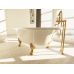 Овальная отдельностоящая ванна Aquastone Оливия 180*90 см на ножках из литого мрамора для ванной комнаты