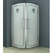 Полукруглый душевой уголок Cezares (Чезарес) Retro R2 90 для ванной комнаты