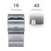 Сушилка для рук Dyson (Дайсон) Airblade (Эйрблэйд) dB AB14, серая (grey), электрическая автоматическая для ванной комнаты, квартиры, дома, общественных туалетов и других помещений