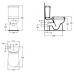 Напольный унитаз-компакт Ideal Standard (Идеал Стандарт) Areal (Ареал) W911701 для ванной комнаты или туалета