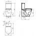 Унитаз Ideal Standard (Идеал Стандард) Connect Space Cube E119601/E797001/E797101 для ванной комнаты и туалета