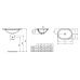 Встраиваемая раковина-умывальник Ideal Standard (Идеал Стандард) Connect E505001 62 см для ванной комнаты