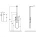Гидромассажная душевая панель Ideal Standard (Идеал Стандард) Moments (Моментс) K6190AA для душевой в ванной комнате