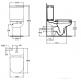 Напольный унитаз-компакт Ideal Standard (Идеал Стандарт) Playa (Плая) J492301 для ванной комнаты или туалета