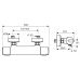 Термостатический смеситель Ideal Standard (Идеал Стандард) Ceratherm 100 New (Сератерм 100) A4618AA для душа в ванной комнате