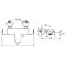 Термостатический смеситель Ideal Standard (Идеал Стандард) Ceratherm 50 (Сератерм 50) A5550AA для ванны и душа в ванной комнате