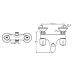 Смеситель Ideal Standard (Идеал Стандард) Euroflow New (ЕвроФлоу Нью) B2508AA для ванны и душа в ванной комнате