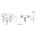 Смеситель Ideal Standard (Идеал Стандард) Euroflow New (ЕвроФлоу Нью) B8108AA для ванны и душа в ванной комнате