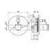 Термостатический смеситель Ideal Standard (Идеал Стандард) Venice (Венис) A5372AA для ванны и душа в ванной комнате
