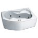 Асимметричная акриловая ванна Indeo (Индео) Edem (Эдем) 160*100 для ванной комнаты