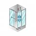 Прямоугольная душевая шторка Kolpa-San (Колпа-Сан) Q-line (Ку-лайн) TKK 100 для душевого поддона в ванной комнате