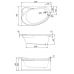 Асимметричная акриловая ванна Kolpa-San (Колпа-Сан) Voice (Войс) 150*95