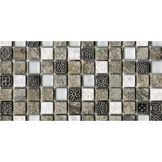 Испанская мозаика L'Antic Colonial (Лантик Колониаль) Mosaico Tecno Linear Quarz Emerald G-522 29.6*29.6 см для ванной комнаты