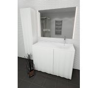 Мебель Lotos Алисия 120 см для ванной комнаты, напольная, под стиральную машину