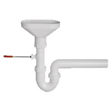 Сифон McAlpine (МакАлпайн) HC740-FUN с разрывом струи/потока для раковины-умывальника в ванной комнате