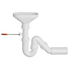 Сифон McAlpine (МакАлпайн) HC8-FUN с разрывом струи/потока для раковины-умывальника в ванной комнате