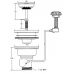 Выпуск McAlpine (МакАлпайн) PUS113-CP для раковины-умывальника в ванной комнате