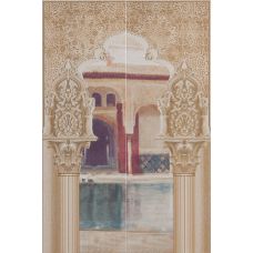 Декор Newker Alhambra Mural Multi A 50*75 см для ванной комнаты, кухни, прихожей, квартиры и дома