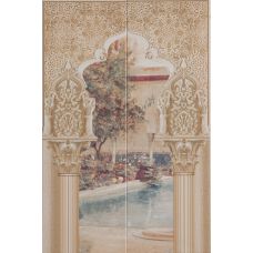 Декор Newker Alhambra Mural Multi B 50*75 см для ванной комнаты, кухни, прихожей, квартиры и дома