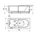 Прямоугольная акриловая ванна Vagnerplast Corvet (Корвет) 170*80 см для ванной комнаты