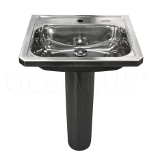 Раковина-умывальник Oceanus (Океанус) 3-015.2 из нержавеющей стали для ванной комнаты