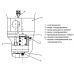 Инфракрасное устройство для автоматического смыва Sanela (Санэла) Rumba SLW 02GR 14021 для унитаза в ванной комнаты или туалете