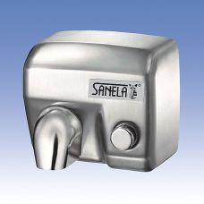 Электрическая автоматическая сушилка для рук  Sanela (Санэла) SLO 02M 79023 для ванной комнаты, квартиры, дома, общественных туалетов и других помещений