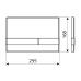 Смывная панель Schell (Шелл) Linear Eco 03 285 64 99 для инсталляции к унитазу