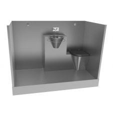 Комплект Senda (Сенда) WC Compacto из нержавеющей стали для ванной комнаты