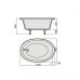 Овальная ванна Spn (Спн) Marina (Марина) 178*106 см из литого мрамора для ванной комнаты