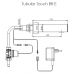 Автоматический кран-дозатор Stern Tubular Touch BRE 350170 с пьезо кнопкой для раковины и умывальника