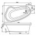 Асимметричная акриловая ванна Vagnerplast (Вагнерпласт) Avona (Авона) 150*90