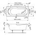 Прямоугольная акриловая ванна Vagnerplast (Вагнерпласт) Nymfa (Нимфа) 150*70