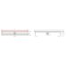 Линейный душевой канал Aco (Ако) E-line 9010.55.36/9010.55.71, 1000 мм с вертикальным фланцем для ванной комнаты