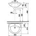Раковина - умывальник Jika (Джика) Lyra (Лира) 1427.0 для ванной комнаты