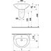Раковина - умывальник Jika (Джика) Lyra (Лира) 1427.4 для ванной комнаты