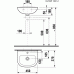 Раковина - умывальник Jika (Джика) Olymp (Олимп) 1561.2 для ванной комнаты